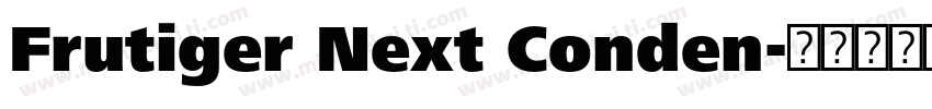 Frutiger Next Conden字体转换